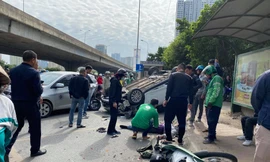 Hiện trường vụ việc. Ảnh: Công Minh