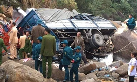 Hiện trường vụ tai nạn.