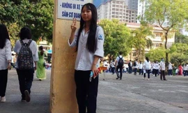 Nữ sinh Uyên. Ảnh gia đình cung cấp.