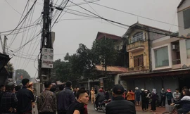 Hiện trường vụ cháy.