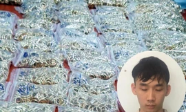 Hùng và tang vật thu giữ