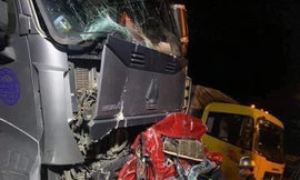 Hiện trường vụ tai nạn.