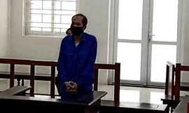 Bị cáo Toản tại phiên tòa.