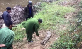 Nơi phát hiện thi thể nạn nhân.