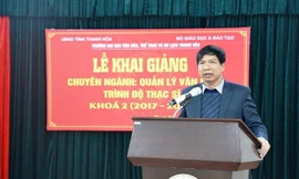 Sở Giáo dục và đào tạo Thanh Hoá có giám đốc mới