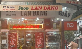 Phạt hơn 100 triệu đồng cửa hàng bán giày giả ở Thanh Hóa