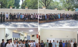Bắt 142 đối tượng tại sới 'đá gà' ở Thanh Hoá