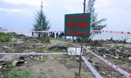 Thanh Hóa công bố tình huống khẩn cấp sạt lở, xâm thực bờ biển 