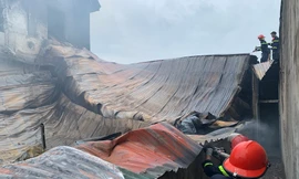 Cháy xưởng kinh doanh chăn, ga ở Thanh Hóa, 1 người tử vong