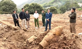 Phát hiện vật thể lạ nghi là bom ở Thanh Hóa