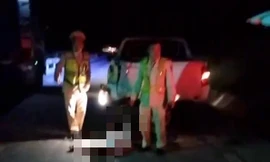 Tông xe máy vào đuôi xe CSGT, nam thanh niên ở Thanh Hóa tử vong