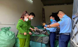 Phát hiện kho hàng hóa kinh doanh online có nhiều loại vũ khí