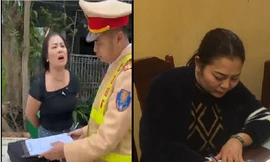 Người phụ nữ lăng mạ, đụng chạm thân thể vào CSGT ở Thanh Hoá từng bị xử phạt hành chính
