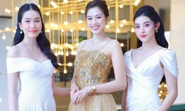 Hoa hậu Đỗ Thị Hà, Ngọc Hân và dàn á hậu dự kỷ niệm 20 năm báo điện tử Tiền Phong