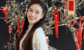 Đỗ Thị Hà, Huyền My trang hoàng nhà cửa đón Tết 