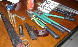 Súng thu được của các băng nhóm giang hồ Đất Cảng