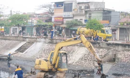 Hà Nội đồng loạt cải tạo kênh mương	Ảnh: N.T