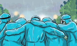 Rưng rưng với những câu chuyện qua tranh ấm áp về tình nghĩa đồng bào mùa dịch