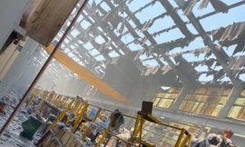 Vụ cháy ở Nhà máy Tôn Hoa Sen Bình Dương chủ yếu thiệt hại phần mái