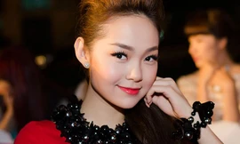 Minh Hằng quyến rũ với váy đỏ ôm sát