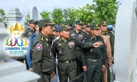 Campuchia khắc tên các VĐV dự SEA Games lên... đài tưởng niệm