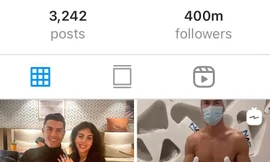 Ronaldo lập kỷ lục mới trên mạng xã hội