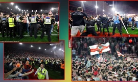 Bạo loạn ở trận tranh vé dự Ngoại hạng Anh trong ngày thủ tướng Anh dự khán