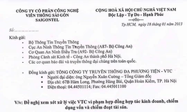 Saigontel 'tố' VTC chiếm dụng 3,9 triệu USD