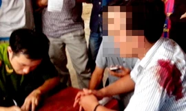 Uống rượu say, vi phạm giao thông nhưng khi bị tuýt còi hai nam thanh niên rồ ga bỏ chạy buộc cảnh sát bắn đạn cao su trấn áp