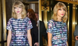 Taylor Swift giản dị đi dự họp báo ra mắt phim