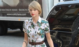 Taylor Swift đẹp dịu dàng nổi bật trên phố