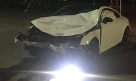 Hiện trường vụ tai nạn.