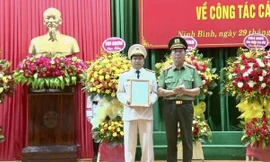 Đại tá Đặng Trọng Cường tại lễ nhận quyết định.