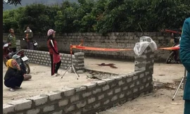 Hiện trường vụ án mạng. Ảnh cắt từ clip.