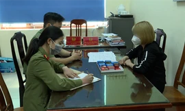 Các đối tượng bị triệu tập tại cơ quan công an.