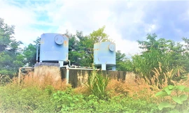 Công trình cấp nước tập trung tại thôn Bằng Sơn bị bỏ hoang