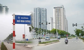 Khu vực dân tự ý cắm biển Ngô Minh Dương chưa được Hà Nội đặt tên Ảnh: MẠNH THẮNG 