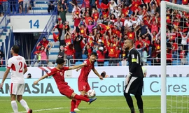 Công Phượng ghi bàn gỡ hòa 1-1 cho đội tuyển Việt Nam ảnh: TTXVN