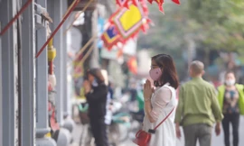 Các “điểm nóng” đông người chen chân làm lễ cầu an nay vắng lặng để phòng, chống dịch. Ảnh: Kỳ Sơn 