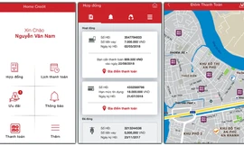 Giao diện của ứng dụng Home Credit được đánh giá đơn giản, dễ thao tác