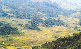 Xã Măng Ri từ trên cao