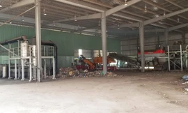 Máy móc, trang thiết bị tại nhà máy xử lý rác không hoạt động