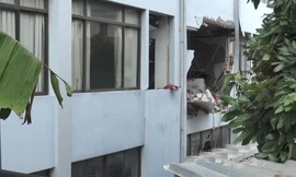 Hiện trường vụ nổ Cục Thuế Bình Dương