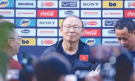 HLV Park Hang Seo cho biết ông đang hạnh phúc với cuộc sống ở Việt Nam ảnh: VSI 