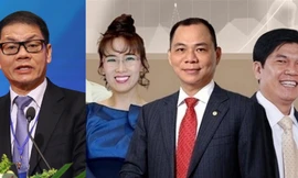 Các tỷ phú giàu nhất sàn chứng khoán Việt Nam. 