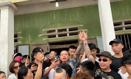 Một số “giang hồ mạng” được chào đón ở Hưng Yên vừa qua. Ảnh: FC