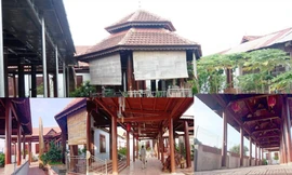 Căn biệt phủ bằng gỗ quý của ông Trần Ngọc Quang Ảnh: Vũ Long 