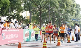 Việt dã toàn quốc và Marathon giải báo Tiền Phong lần thứ 59 tại Buôn Ma Thuột, Đắk Lắk ảnh: NHƯ Ý 