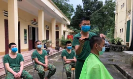 Tổ “Tay kéo biên phòng” Đồn Biên phòng Tân Thanh Ảnh: Duy Chiến 