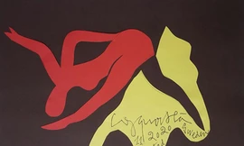 Liêu xiêu tranh cắt giấy Công Quốc Hà